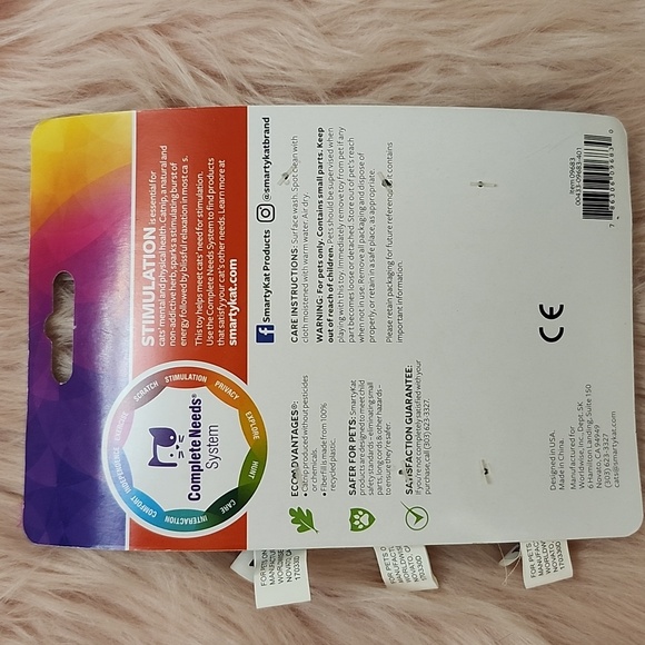 Brand New SMARTYKAT CATNIP CAT TOY-3CT - Picture 2 of 3